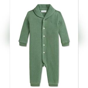 Green Ribbed Kids One Piece